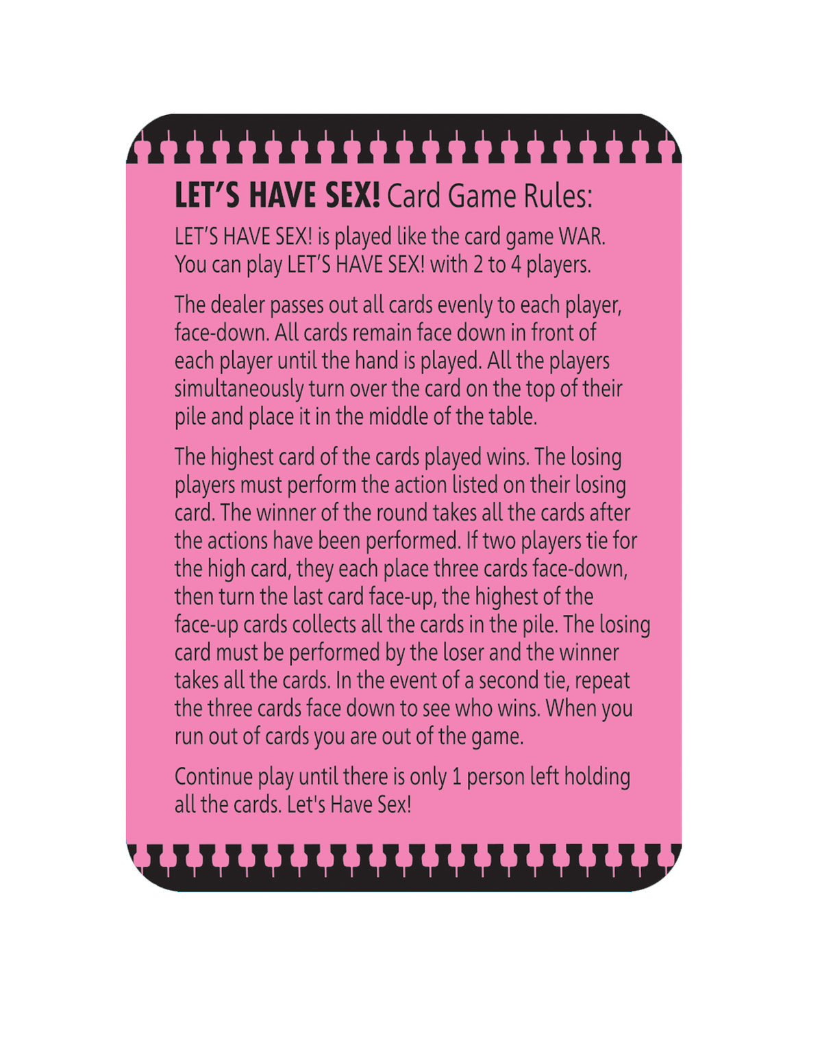 Let's Have Sex Card Game