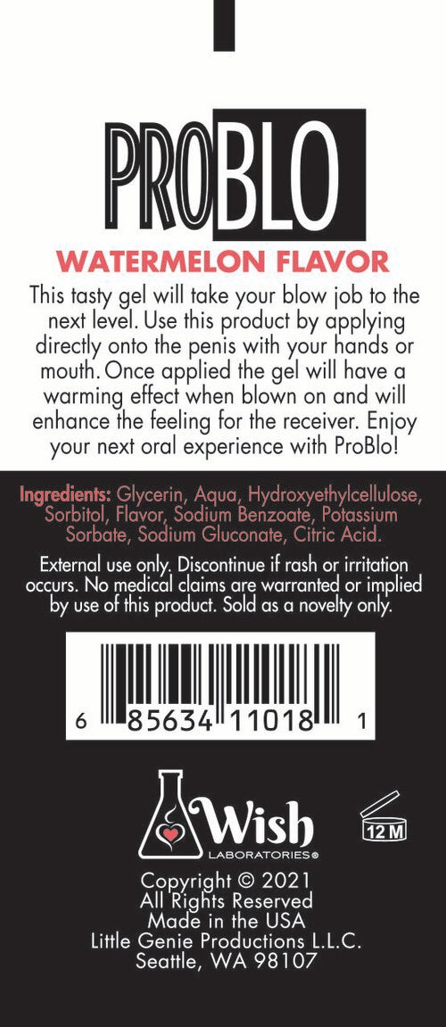 Problo Oral Pleasure Gel Watermelon