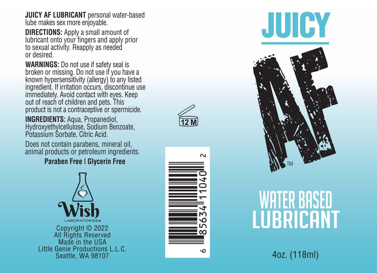 Af Water Based Lubricant 4oz