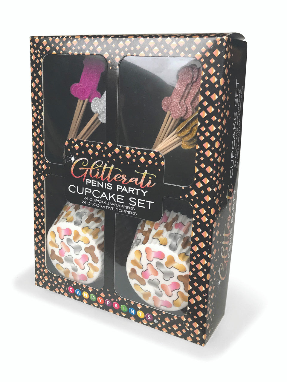 Glitterati Penis Cupcake 48pc Set