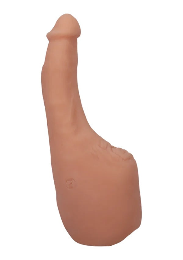 Signature Cocks Transgirls Lena Moon Ultraskyn Dual Density 4.5 In. Cock With Penetrable Ass Beige