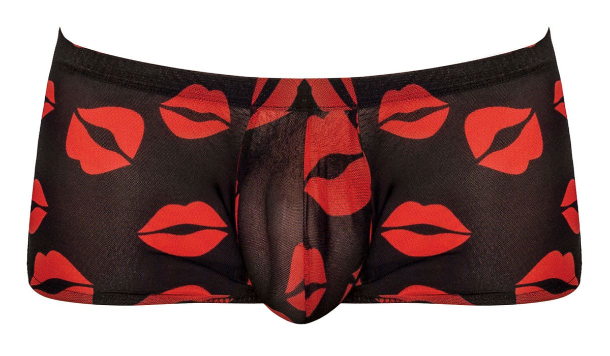 Male Power Kiss Me Mini Short Sheer Lips Xl