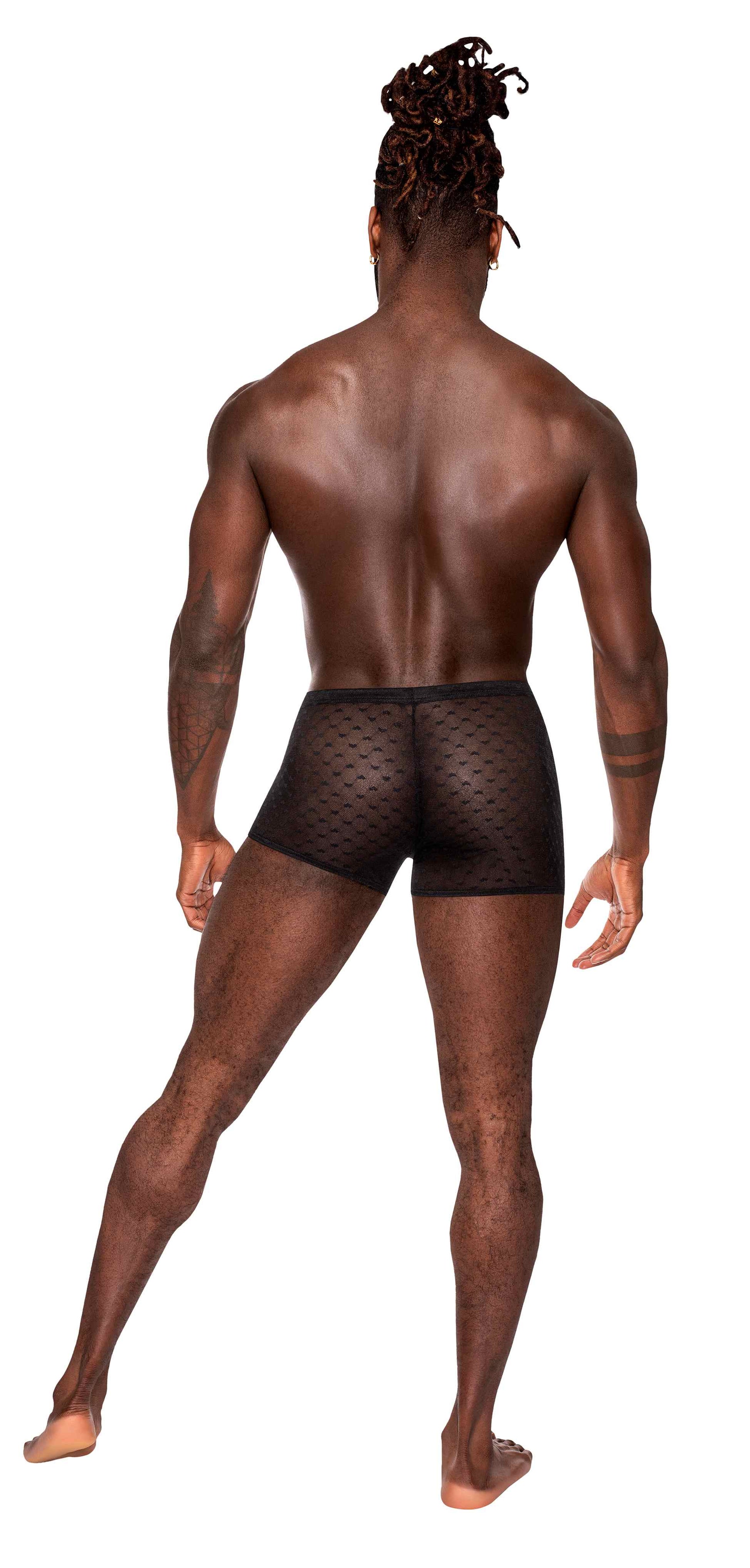 Male Power Heart Breaker Mini Short Black Xl