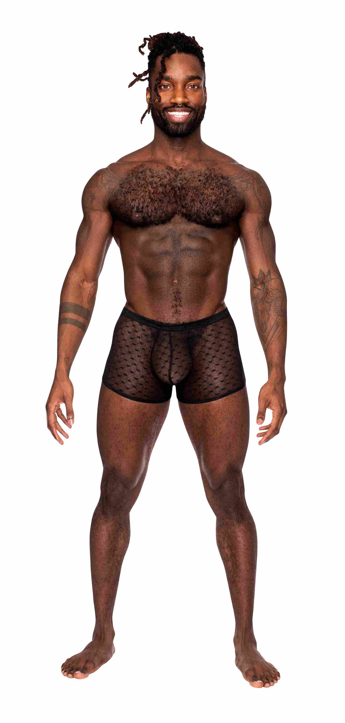 Male Power Heart Breaker Mini Short Black Xl