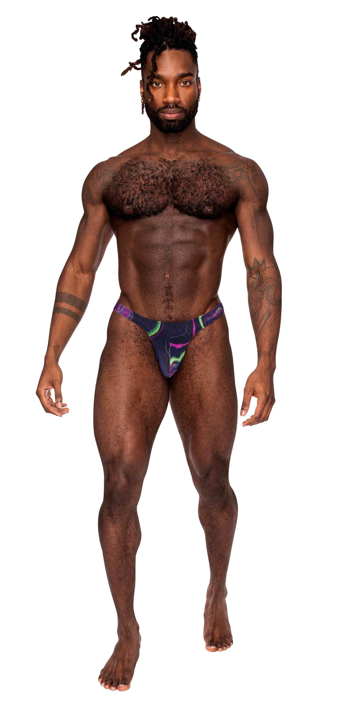 Male Power Galactic Bong Thong Print S/m