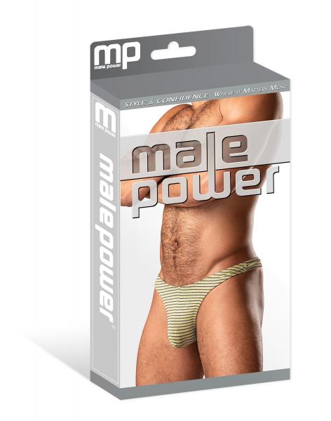 Male Power Cabana Banana Bong Thong Yellow/grey L/xl