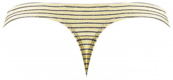 Male Power Cabana Banana Bong Thong Yellow/grey L/xl