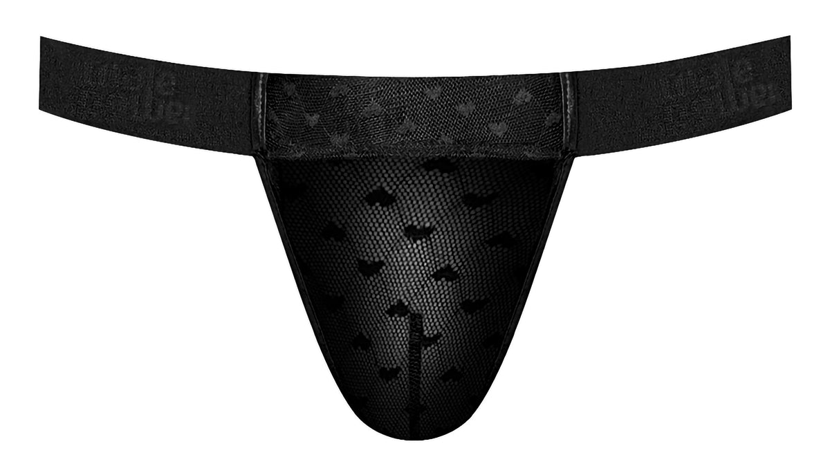 Male Power Heart Breaker Micro Thong V Black S/m