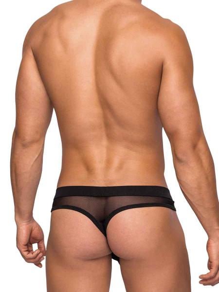 Male Power Hoser Hose Thong Black S/M