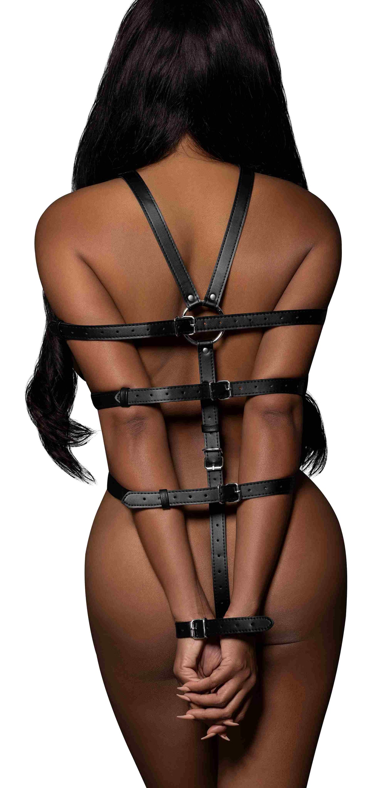Lust Pu Leather Ellona Body Harness Black O/s