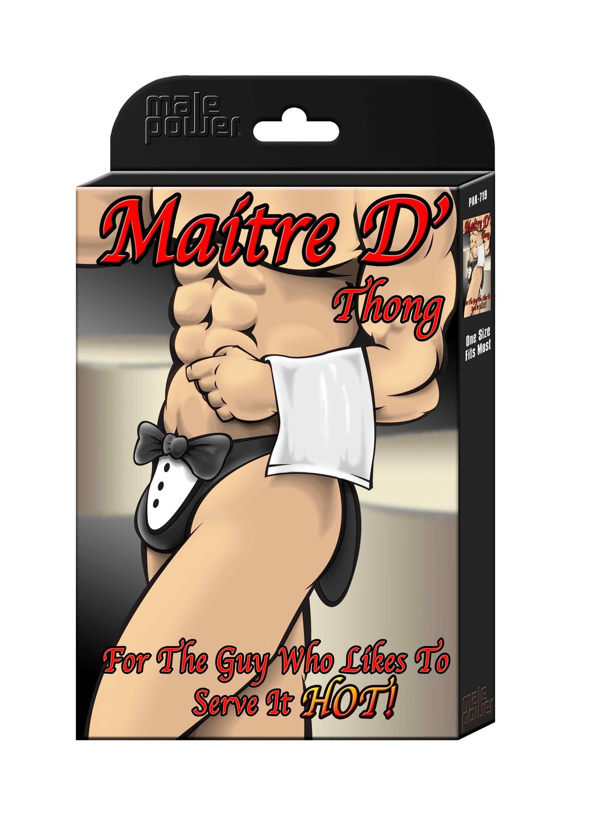 Maitre D Thong - One Size - Black