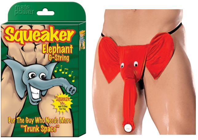 Male Power Squeaker Elephant G-String