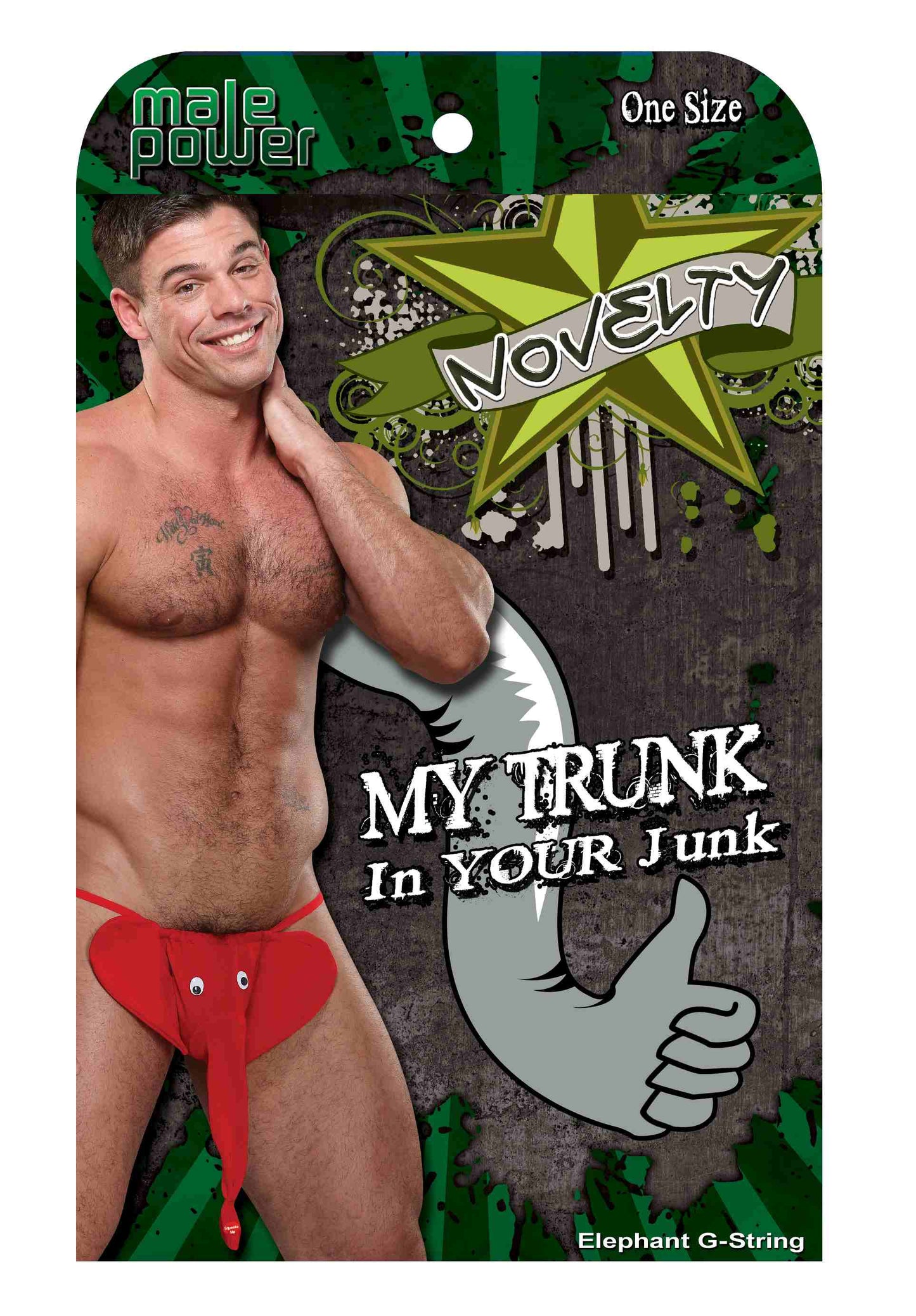 Male Power Squeaker Elephant G-String