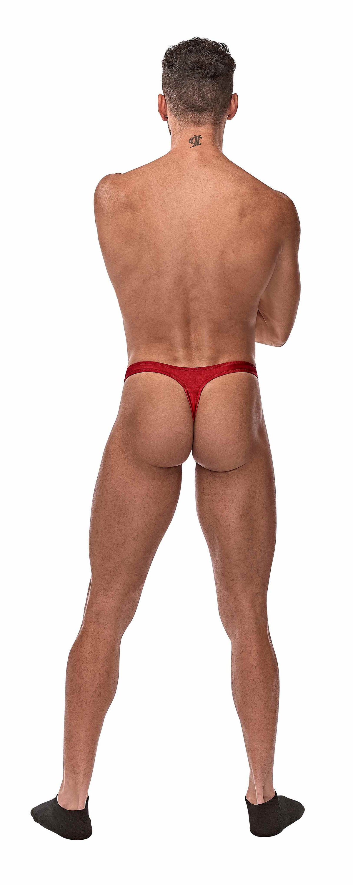 Pull Tab Thong Red
