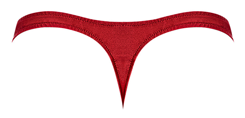 Pull Tab Thong Red