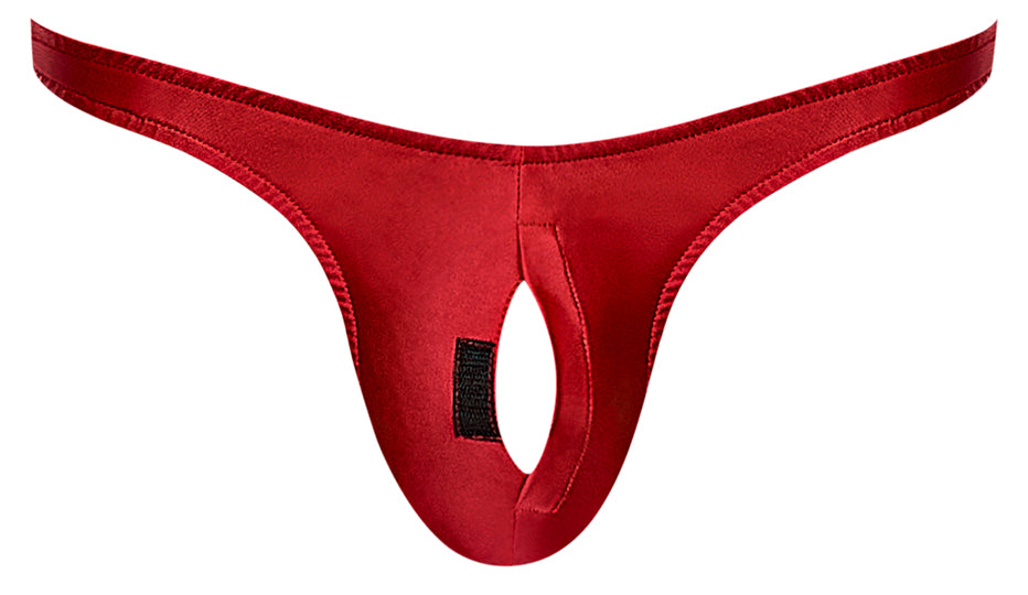 Pull Tab Thong Red