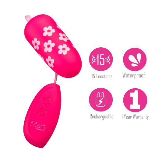 Rosie Rechargeable Wired Egg Flower Pattern