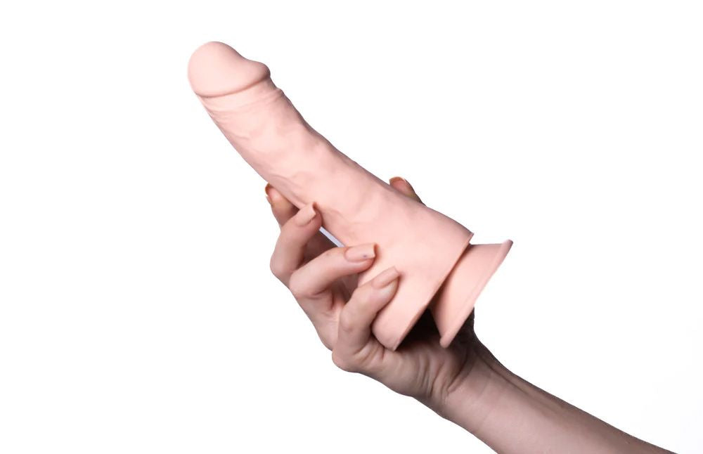 Kyle 8 inches Realistic Silicone Dong Beige