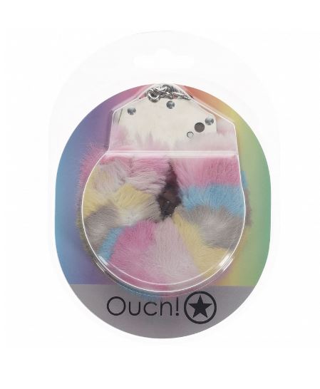 Ouch! Heavy-Duty Fluffy Handcuffs Multicolor 2