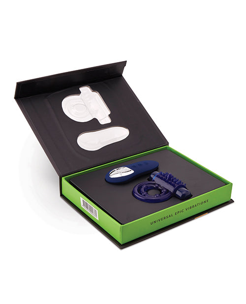 Sensuelle Remote Control Cockring 15 Function Rechargeable Waterproof -blue