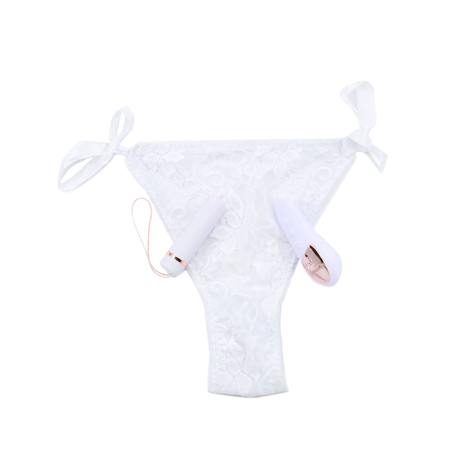 Nu Sensuelle Pleasure Panty Bullet w/Remote Control 15 Function - White