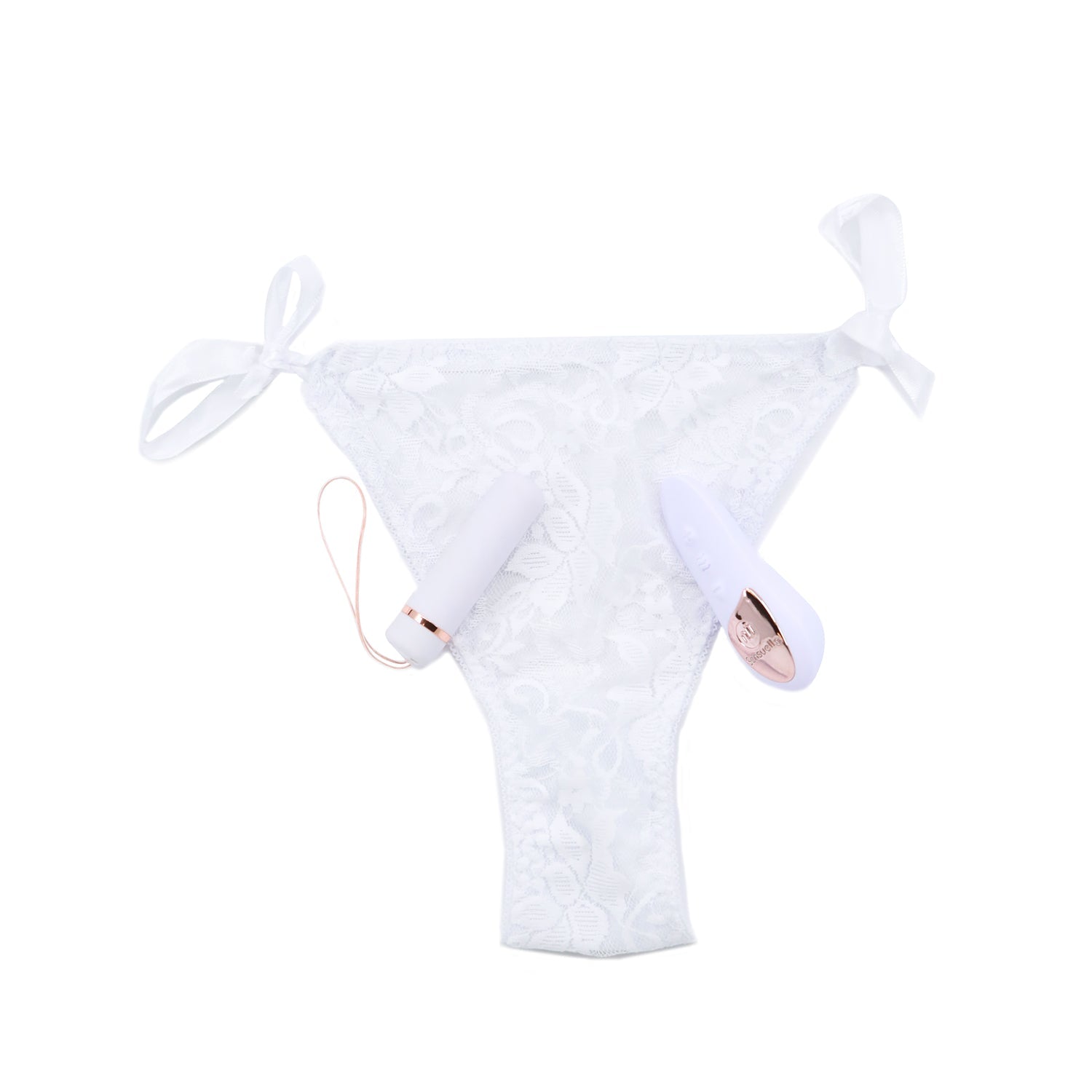 Nu Sensuelle Pleasure Panty Bullet w/Remote Control 15 Function - White