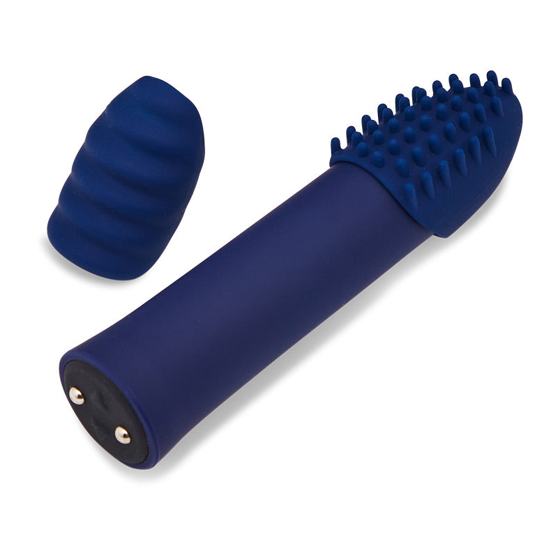 Sensuelle Point Plus Bullet Vibrator Blue 2 Sleeves