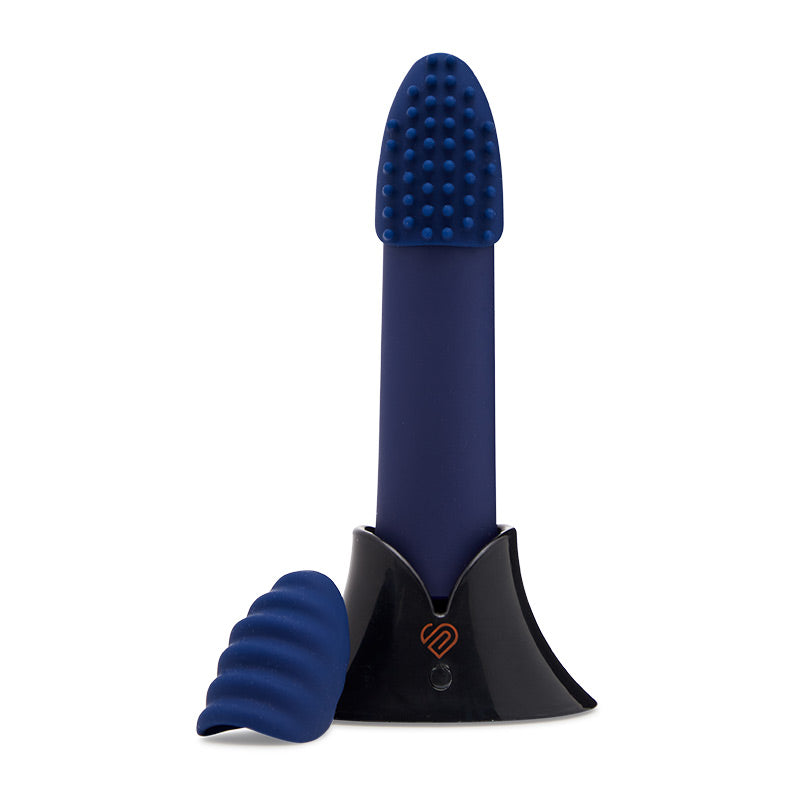 Sensuelle Point Plus Bullet Vibrator Blue 2 Sleeves