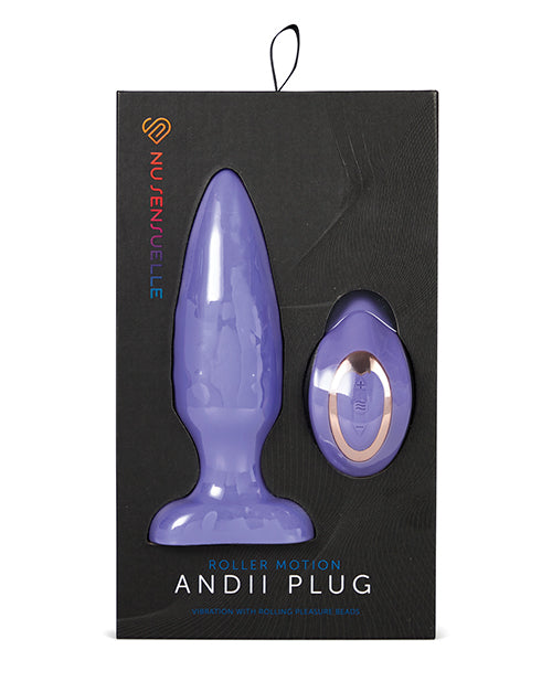 Sensuelle Andii Plug W/roller Ult Viol