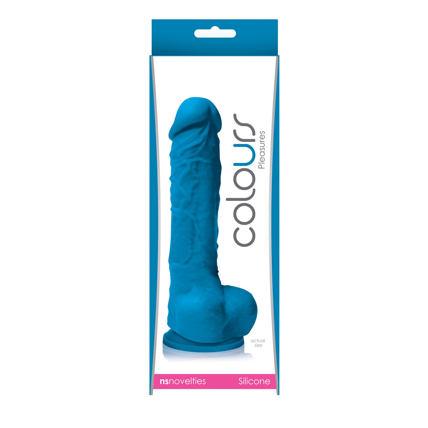 Colours Pleasures 5 Dildo w/Suction Cup - Blue