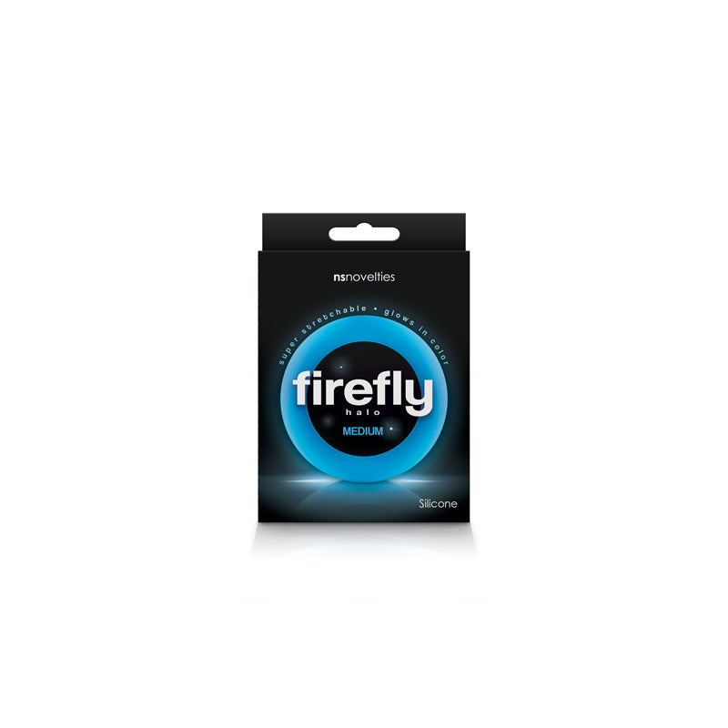 Firefly Halo Medium Cockring - Blue