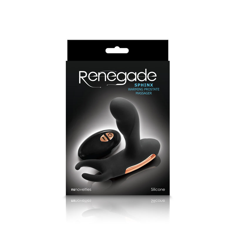 Ns Novelties Renegade Sphinx Warming Prostate Massager - Black