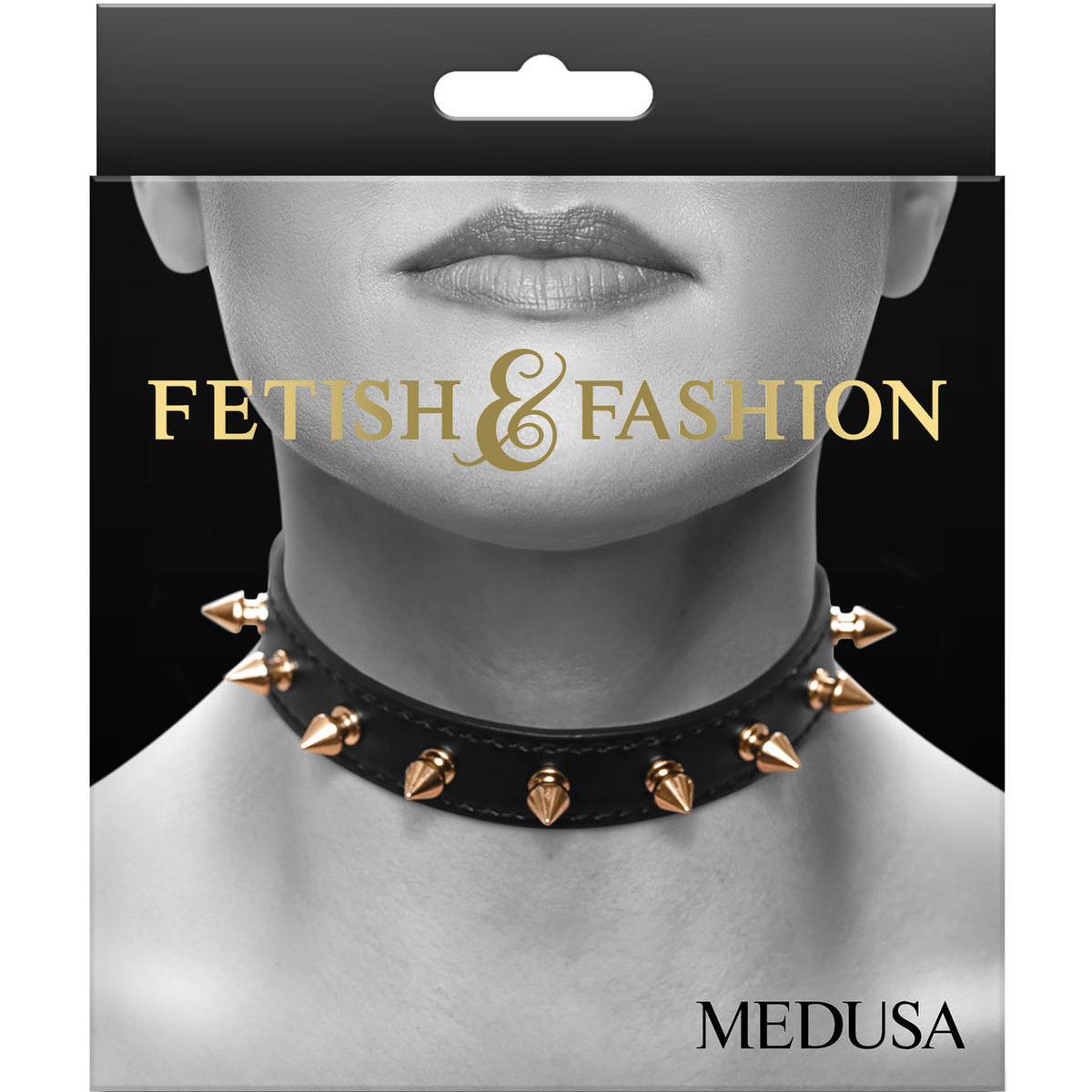 Fetish Fashion Medusa Collar Blk/gld