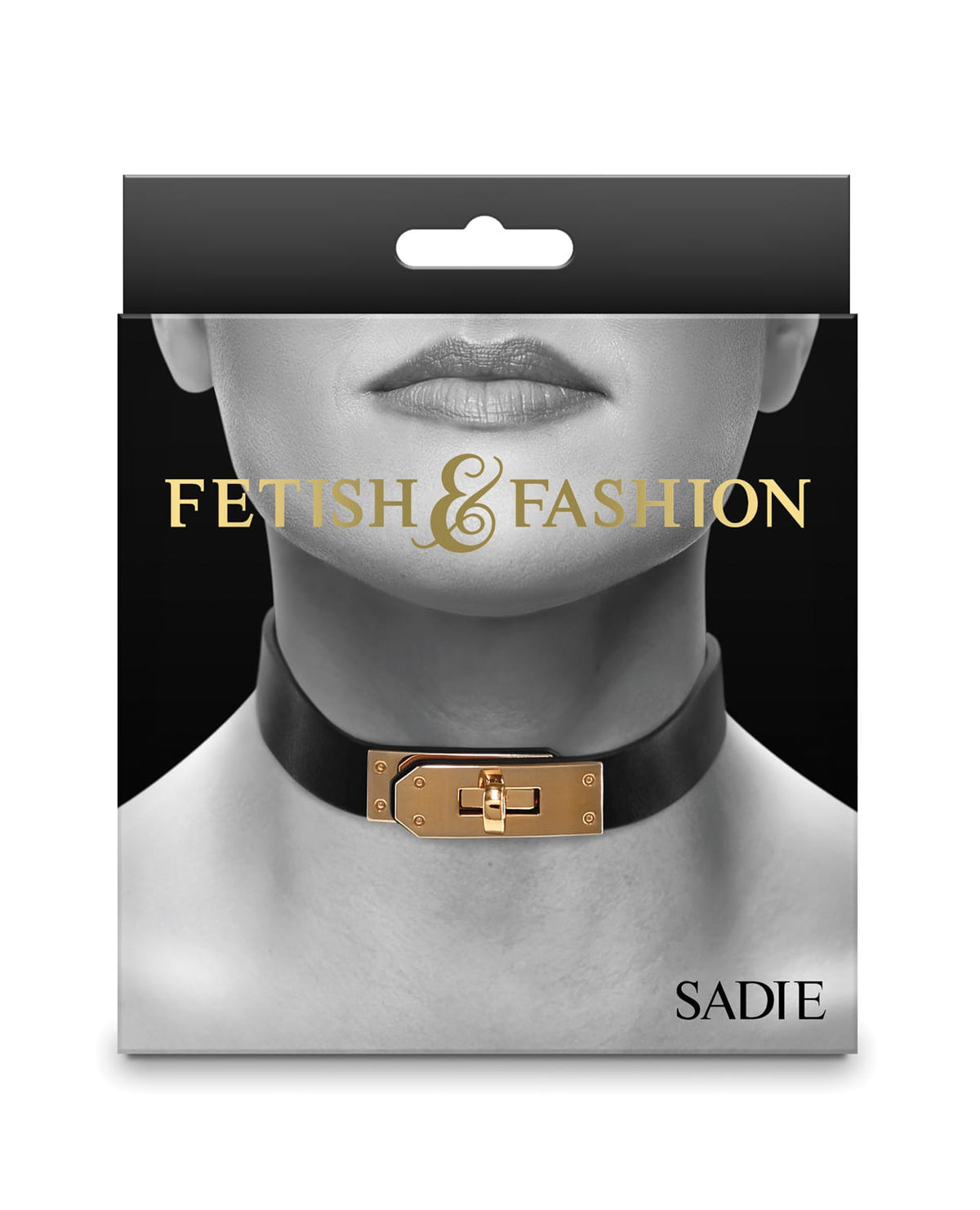 Fetish Fashion Sadie Collar Blk/gld