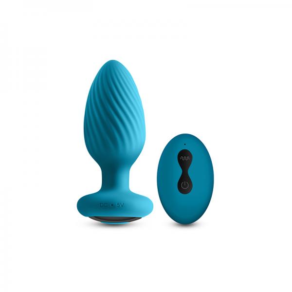 Inya Alpine 2.0 Gyrating And Vibrating Plug With Remote Teal