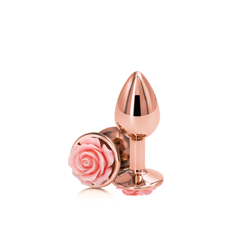 Rear Assets Rose Anal Plug - Small - Pink