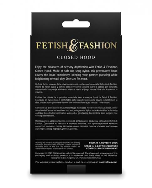 Fetish Fashion Closed Hood Wht