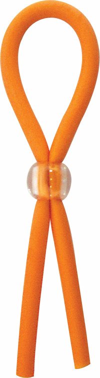 Clincher Adjustable Rubber Cock Ring - Orange