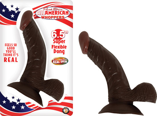 Real Skin Afro American Whoppers 6.5 Dong w/Balls