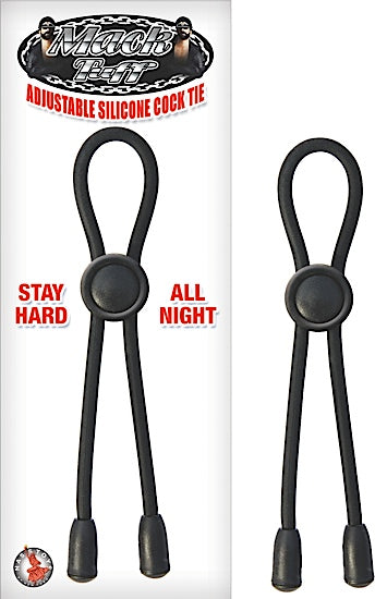 Mack Tuff Adjustable Cock Tie Black