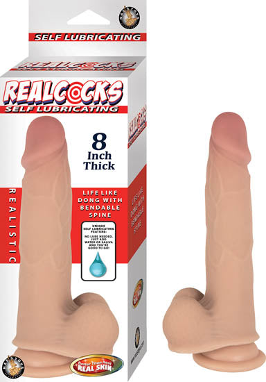 Realcocks Self Lubricating 8" Thick-flesh