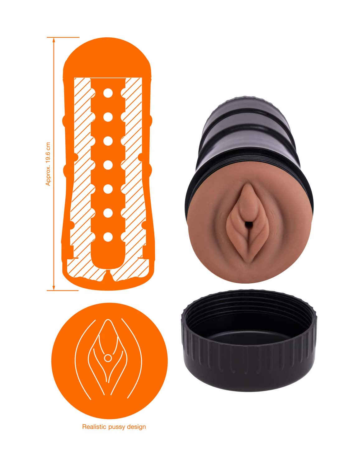Deelite Hand Pussy Light Brown
