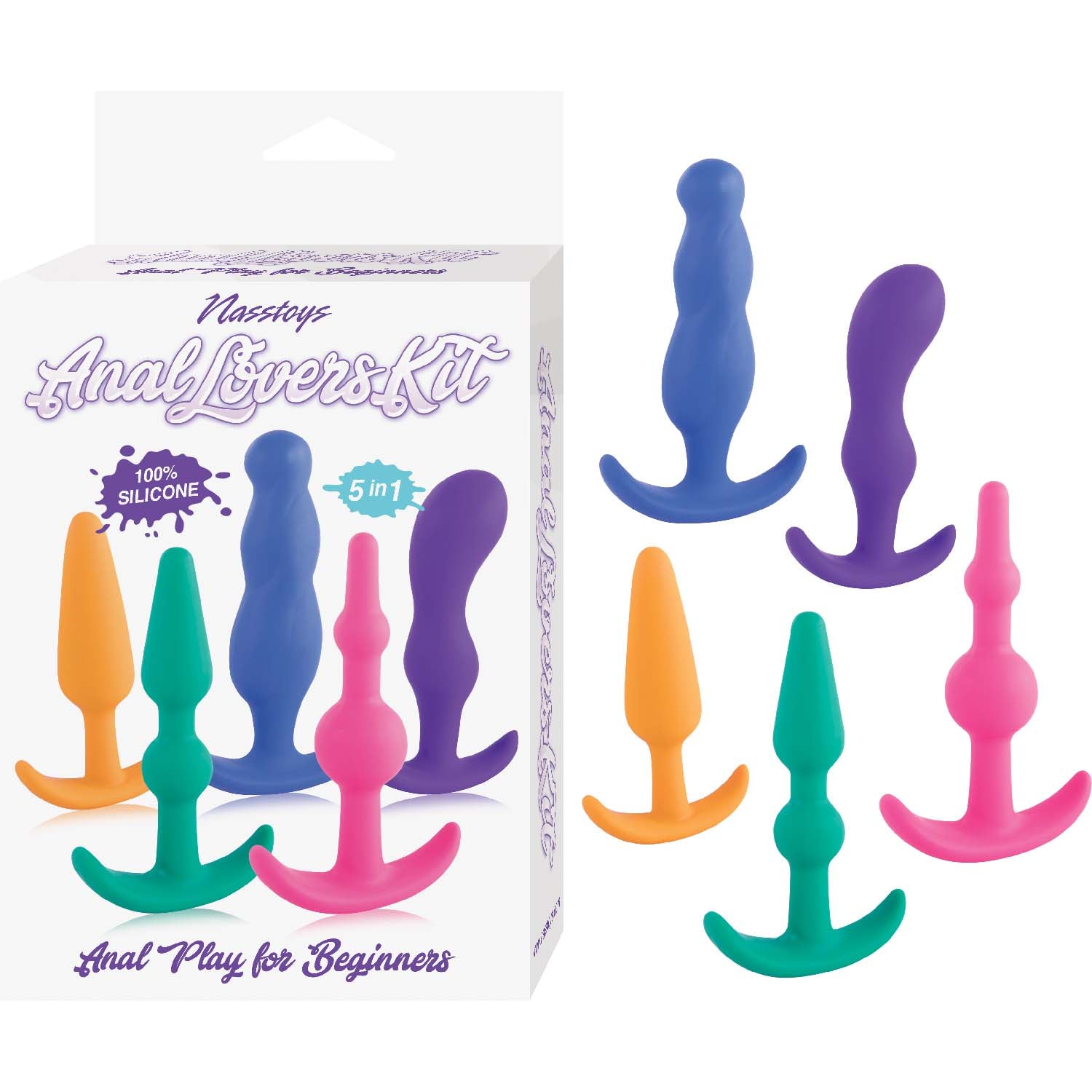 Anal Lovers Kit 5-piece Set Multi Color