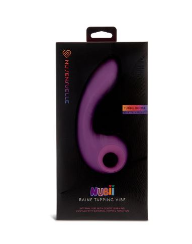 Nu Sensuelle Raine Nubii External Tapping Vibe W/ Turbo Boost And Heat Purple