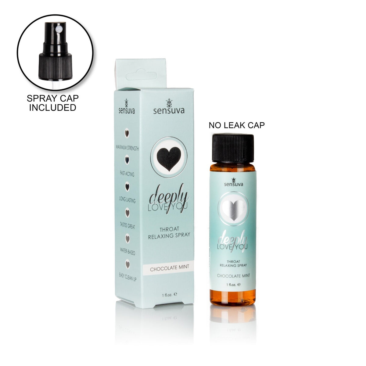 Deeply Love You Throat Relaxing Spray Chocolate Mint 1oz