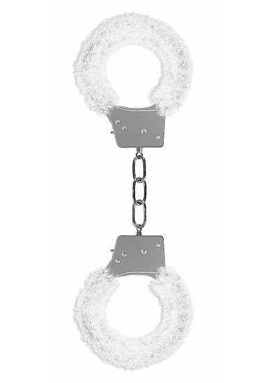 Ouch Beginners Handcuffs Furry White