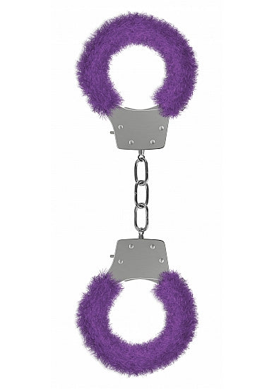 Pleasure Handcuffs Furry - Purple