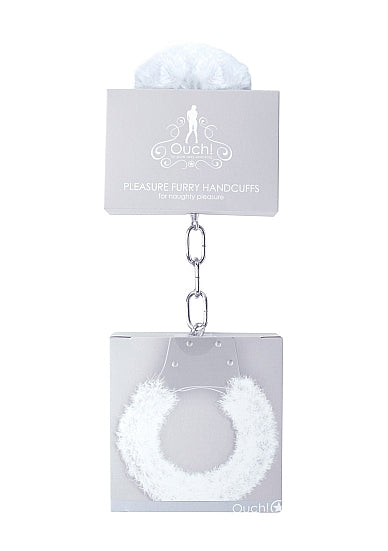 Ouch! Pleasure Handcuffs Furry - White