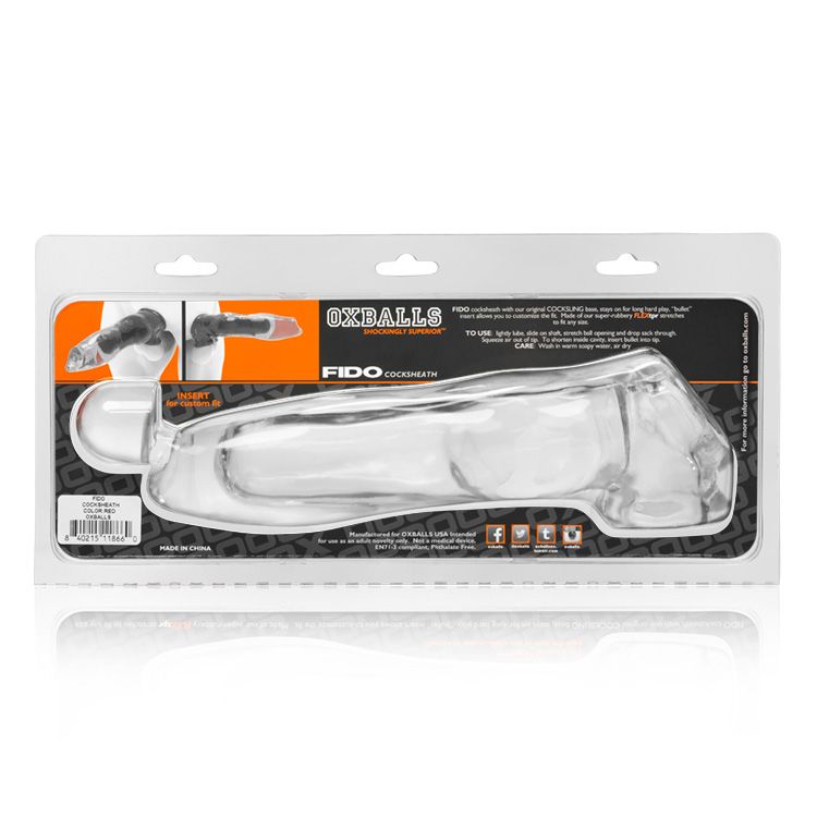 Fido Cocksheath With Adjustable Fit - Clear