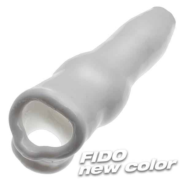 Fido Thick Blubbery Beast-shaped Cocksheath With Bullet Insert Flextpr White